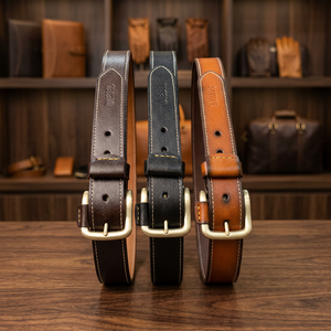 Cinturón de Cuero Genuino de Vaca para Hombre, Estilo Vintage Formal, con Hebilla de Acero, Diseño de Serpiente 3D Cuadrado, Ecológico, Ligero y Resistente - Product Image 1