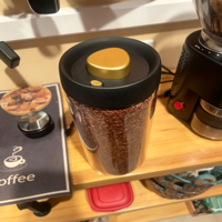 Stoples Kaca Kedap Udara dengan Tutup Hitam, Wadah Penyimpanan Kaca untuk Dapur, untuk Biji Kopi, Teh, Kacang-kacangan, Buah Kering, Sereal, Rempah-rempah