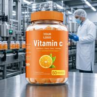 Bonbons gélifiés à la vitamine C et au sureau, faibles en sucre, pour adultes et enfants - Défense immunitaire 5-en-1, 200g, Marque privée OE