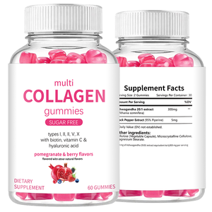 Gélules Multi Collagène 5 Types I II III V X Biotine Vitamine C <span class=keywords><strong>Acide</strong></span> Hyaluronique Peau Cheveux Ongles Articulations - Product Image 3
