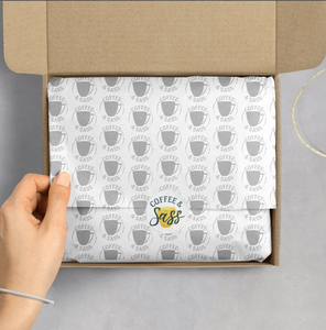 Wholesale Custom Text Logo Brand Pattern Packaging Tissue Wrapping Paper