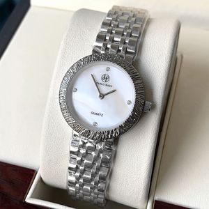 Reloj de señora de estilo moderno y atractivo, de acero inoxidable, resistente a la decoloración, elegante reloj de cuarzo para dama. - Product Image 2
