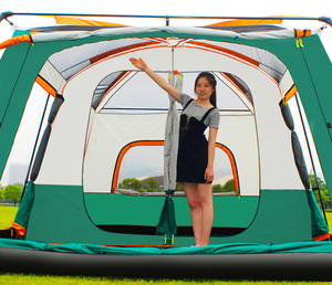 10 12 Person Large Camping <strong>Tent</strong> 2 Living Rooms Double Layer Waterproof Family <strong>Tents</strong> Outdoor <strong>Tent</strong> - Product Image 3