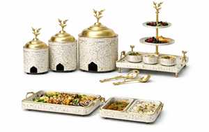 Recipiente para Servir Comida de Acero Inoxidable de Alta Calidad con Contenedor para Alimentos para Servicio de Buffet y Banquetes - Product Image 3