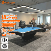 Lonyung Custom ETL Luminaire linéaire LED suspendu moderne en aluminium pour salle de billard, bureau et projets commerciaux