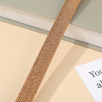 Brillant bricolage strass bande cristal Tube corde perceuse à chaud strass corde coton noyau pour vêtement chaussure