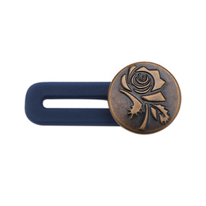 Extenseur <span class=keywords><strong>de</strong></span> taille en silicone réglable <span class=keywords><strong>de</strong></span> haute qualité, 17 mm, détachable, sans couture, pour jeans, boutons-pression, style en gros, tige - Product Image 6
