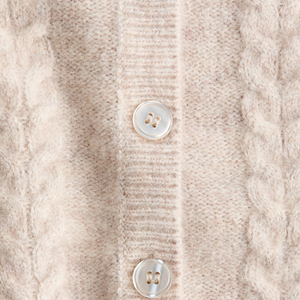 Pull en cachemire et laine pour femme, cardigan tricoté, automne-hiver, anti-boulochage, col rond, décontracté, vêtement d'extérieur chaud, vente en gros OEM - Product Image 4