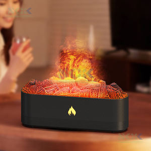 เครื่องทำความชื้นด้วยเปลวไฟภูเขาไฟอัลตร้าโซนิค250มล. สีสันน้ำมันหอมระเหยกระจายกลิ่นหอมสำหรับใช้ในครัวเรือน - Product Image 1