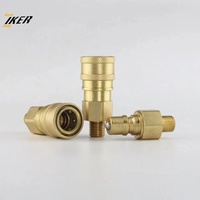 Raccord rapide hydraulique en laiton avec filetage mâle G 1/4 YBB série ISO 7241-1B, connecteur rapide hydraulique