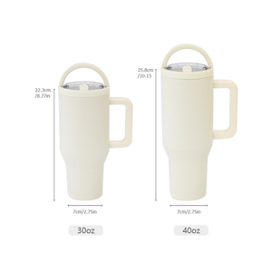 40oz Tumbler With Handle Mugs Custom Logo Laser Engraved Stainless Steel blank Cup - Product Image 5