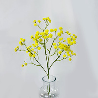 Fleurs artificielles en caoutchouc souple effet toucher réel, type Gypsophile, pour centre de table de mariage, arrangement floral, fausse fleur