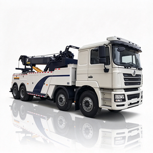 Camion de dépannage lourd Shacman 8x4 avec grue hydraulique et plateau élévateur, 41 tonnes, pour le récupération de tracteurs et de charges surdimensionnées - Product Image 1