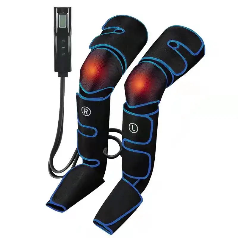 High End Kwaliteit Draadloze Zachte Vleugel Been Compressie Massage Verwarmd Been Air Compression Massager Warmte Met Compressie