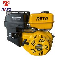 Moteur à essence Rato R420 15HP EPA monocylindre refroidi par air 4 temps 420cc avec démarrage au kick et garantie de 1 an