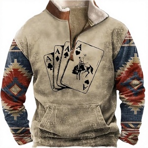 เสื้อฮู้ดโอเวอร์ไซส์ลายการ์ตูนใหม่สำหรับผู้ชาย สไตล์วินเทจ พลัสไซส์ ระบายอากาศได้ดี ผ้าโพลีเอสเตอร์/คอตตอน ยับยาก - Product Image 2