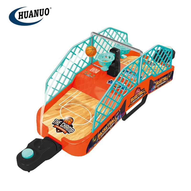 Обучающая детская двойная баскетбольная машина, настольная игра, набор игрушек, настольная игрушка с музыкальным светом