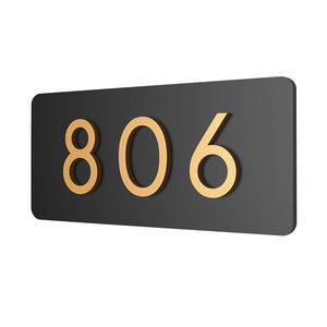 Numéros de maison personnalisés pour la maison, numéros de porte personnalisés adhésifs pour l'adresse, hôtel, appartement, bureau, plaque moderne - Product Image 6