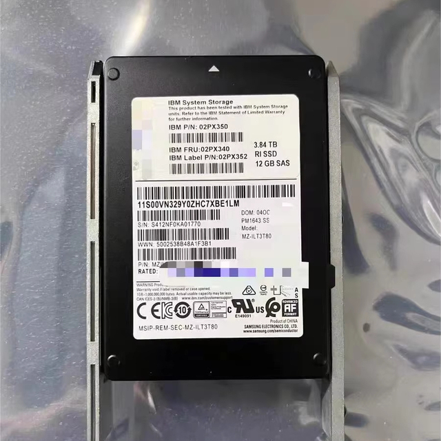 02PX340 3.84TB 12Gb SAS 2.5 F 12 SAS 3.0 Interface Internal 12 Gb SSD for Server Wireless Capacity New Product Hard Drives