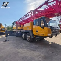 Promotion : Grue mobile Sany STC1000C 100 tonnes à flèche télescopique hydraulique pour levage de chantier, faible nombre d'heures, livraison rapide