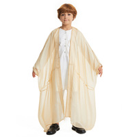 Robe Modeste pour Garçon, Kimono, Dishdasha, Abaya Islamique, Abaya de Prière, Jubba, Thobe, Vêtement Arabe pour Enfants Musulmans, Style Dubaï, Arabie Saoudite, Ramadan
