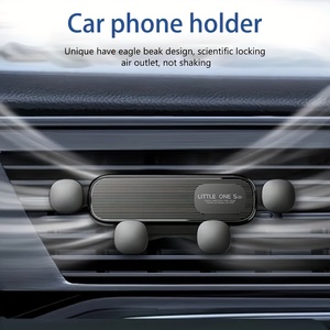 Soporte de teléfono universal con logotipo personalizado, soporte de clip de ventilación de aire, detección de gravedad, soporte de teléfono de coche anticaída de alto grado - Product Image 5