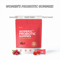 Gummies Probiotiques Féminines les Plus Vendues en Gros par l'Usine OEM pour Adultes – Compléments à Base de Plantes pour le Soutien Immunitaire – 60 Unités