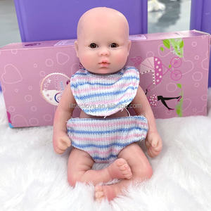 Adorable poupée bébé <span class=keywords><strong>reborn</strong></span> <span class=keywords><strong>en</strong></span> <span class=keywords><strong>silicone</strong></span> de 6 pouces, corps entier, nouveau-né, <span class=keywords><strong>pas</strong></span> <span class=keywords><strong>cher</strong></span>, peinte à la main - Product Image 2