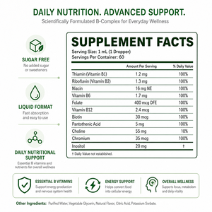 <span class=keywords><strong>Gotas</strong></span> Líquidas Sin Azúcar con GLP-1 y <span class=keywords><strong>Complejo</strong></span> <span class=keywords><strong>B</strong></span> para el Apoyo Diario del Metabolismo, Aptas para Veganos, Nutriente Bioactivo Líquido - Product Image 3