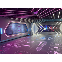 LEKE VR Park Arena Multijugador de Movimiento Libre 9D Soporte de Realidad Virtual Simulador de Juegos de Disparos y Caminata
