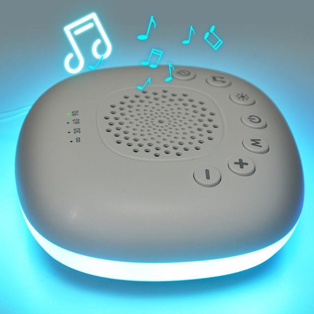 Portable White Noise Machine 20 Relaxing Nature Sounds Volume Control Rechargeable Baby Sleep Mini Aid Speaker 3 Time Options