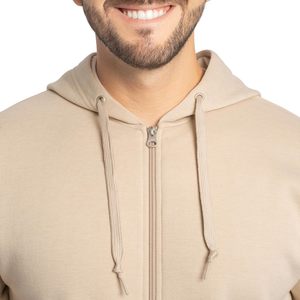 Wholesale Custom Men's Winter Breathable Eco-Friendly Zipper Hoodie 100% Cotton Fleece Full <b>Zip</b> <b>Hooded</b> Sweatshirt OEM ODM - Product Image 3