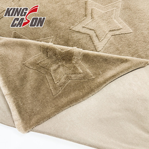 Pelliccia di Coniglio 3D Jacquard in Poliestere 100% Personalizzabile, Morbida e Lussuosa, Colore Caffè, per Coperte, Prodotta da Kingcason - Product Image 3