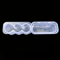 3ml 3-Pack High Quality OEM Clear Peptide Box Shockproof Fridge-Safe Modular Design for Small Vial Storage Custom Logo Printing