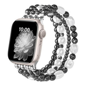 <span class=keywords><strong>Bracelet</strong></span> en métal perlé fait à la main <span class=keywords><strong>compatible</strong></span> avec <span class=keywords><strong>Apple</strong></span> <span class=keywords><strong>Watch</strong></span> Series 11/10/9/8/<span class=keywords><strong>SE</strong></span> - <span class=keywords><strong>Bracelet</strong></span> de montre décoratif léger - Product Image 5