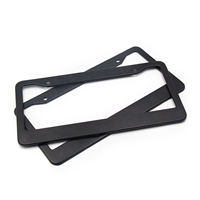 Cadre de plaque d'immatriculation de voiture en plastique en gros, design personnalisé, cadre de plaque en métal anti-corrosion, vente en gros