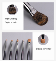 Produit de livraison directe, meilleur ensemble de pinceaux de maquillage de luxe haut de gamme, professionnel, végétalien, 24 pièces, brun, pinceaux de maquillage professionnels en poils de chèvre naturels