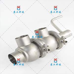 Stainless Steel Sanitary Manual Directional <b>Valve</b> Stop Structure for Water Shutoff OEM Customization Supported - Product Image 4