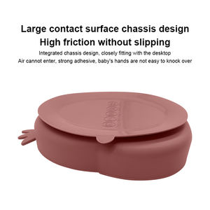 Vaisselle pour enfants sans Bpa vaisselle avec paille Assiettes et cuillères en silicone pour enfants animaux alimentation bébé ensemble de sevrage à LED - Product Image 5