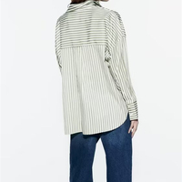 MYST&ZA Chemise ample à rayures et revers pour femme, nouvelle collection Printemps-Été 2024, style polyvalent et élégant 4387096