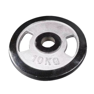 Piastre <span class=keywords><strong>Pesi</strong></span> in Ghisa Cromata con Foro Piccolo per Home Gym, Piastre in Ferro Cromate con Foro Grande per Allenamento della Forza, Piastre Cromate per Manubri - Product Image 1