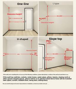 Muebles Modernos para el Hogar, Armario Abierto, Perchero de Pared, Materiales para Bricolaje, Estructura Metálica para Armario Empotrado en la Pared - Product Image 5
