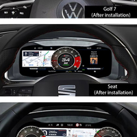 Combiné d'Instruments Virtuel Tableau de Bord Numérique Écran LCD pour Volkswagen VW Golf7 MK7 GTi 2012~2020