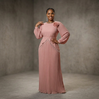 Nouvelles Robes Décontractées Élégantes en Polyester et Mousseline pour Femmes 2026 - Robe Longue Africaine Dashiki pour Soirée, Manches Cloche, Manches Longues, Été