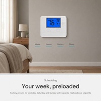 Thermostat intelligent numérique non programmable WIFI STN721W Riseem TUYA pour pompe à chaleur, 2 chauffages, 1 refroidissement
