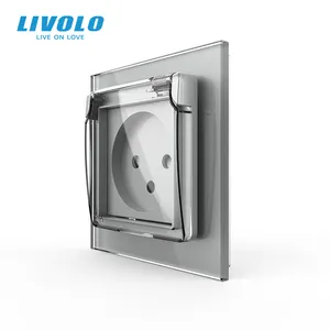 Livolo EU Standard 16A Waterproof Cover Israel Wall Power Socket For Home
