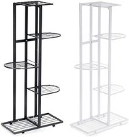 Support de Présentation Haut en Fer Forgé pour Vases d'Intérieur et d'Extérieur, Support d'Angle pour Jardins, Vente en Gros, Support de Plantes et de Fleurs Revêtu par Poudrage