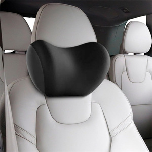 Coussin de soutien lombaire en mousse à mémoire de forme pour voiture, oreiller de cou, appui-tête pour l'intérieur de la voiture, utilisation quatre saisons, couleur unie, forme oblongue - Product Image 4