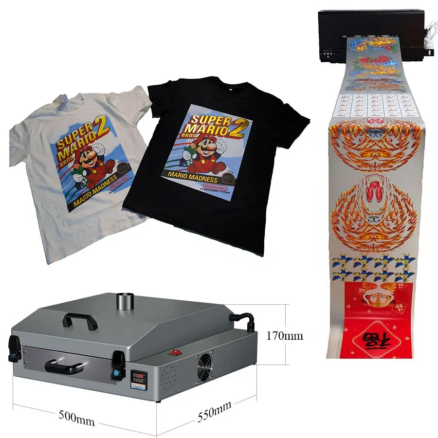 WEPRINT New Design L805 Roll PET film heat transfer hat t-shirt printing A3 DTF printer