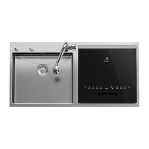 Évier intelligent en acier inoxydable avec lave-vaisselle intégré - Product Image 1